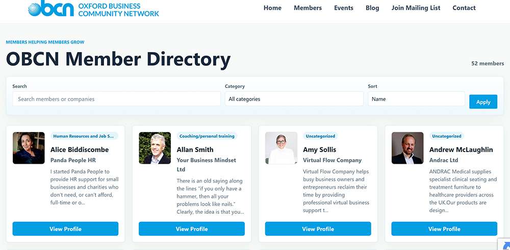OBCN Members Directory